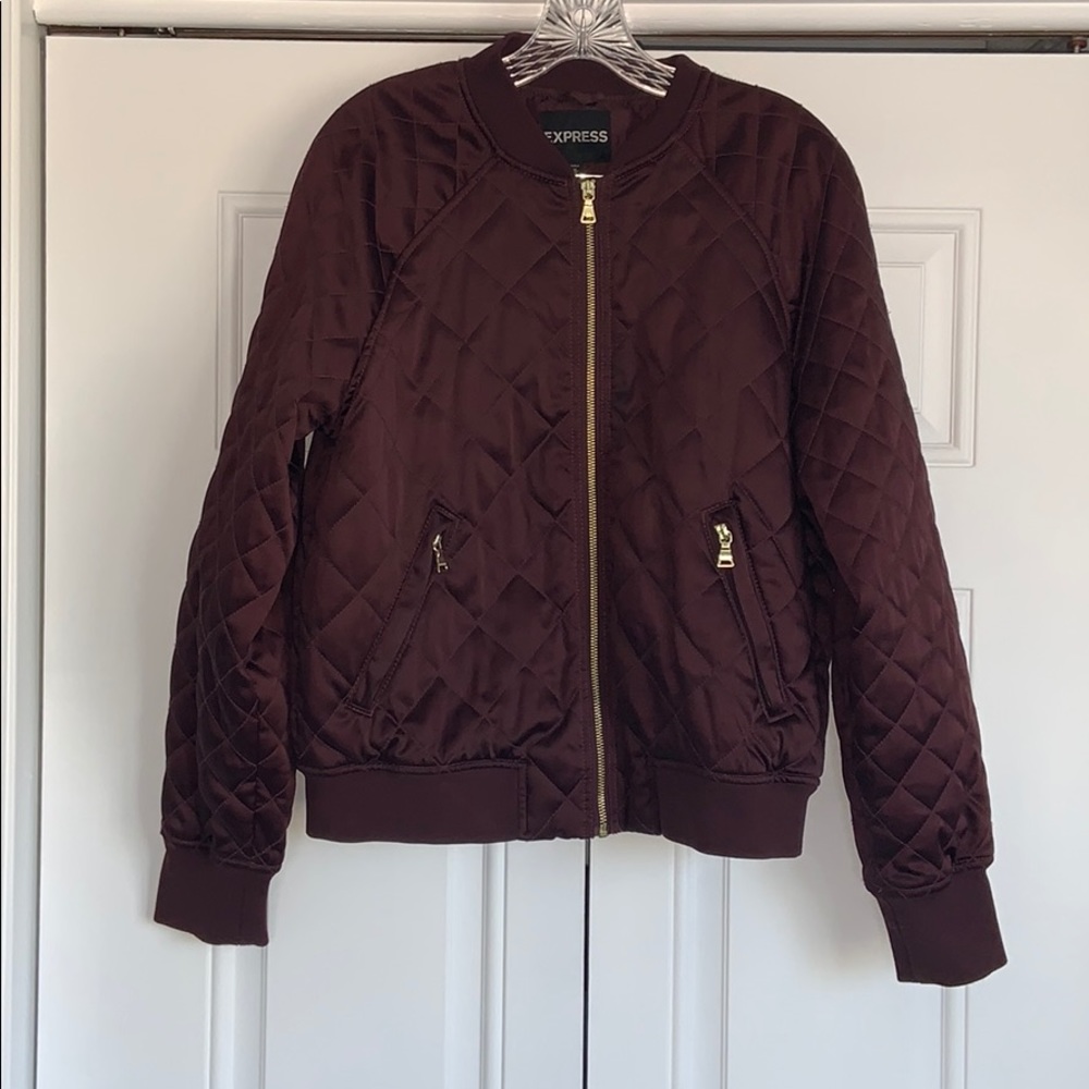 Express Quilted Bomber Jacket